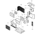 Kenmore 58072128200 air handling/cycle parts diagram
