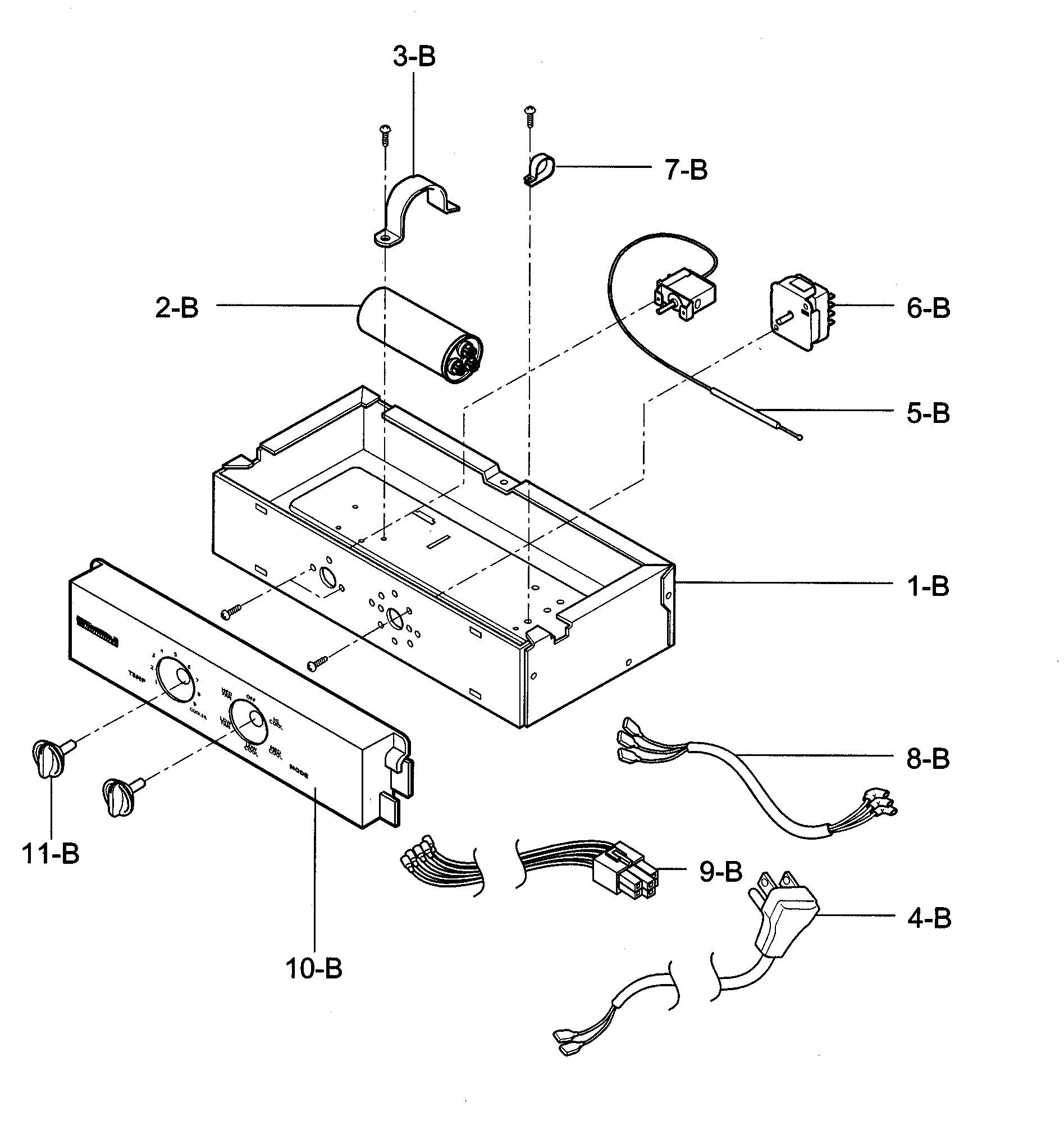 Control box assy