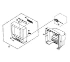 Panasonic PV-C1332W cabinet parts diagram