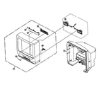 Panasonic PV-C2062 cabinet parts diagram