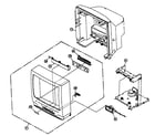 Panasonic PV-C1352W-K cabinet parts diagram