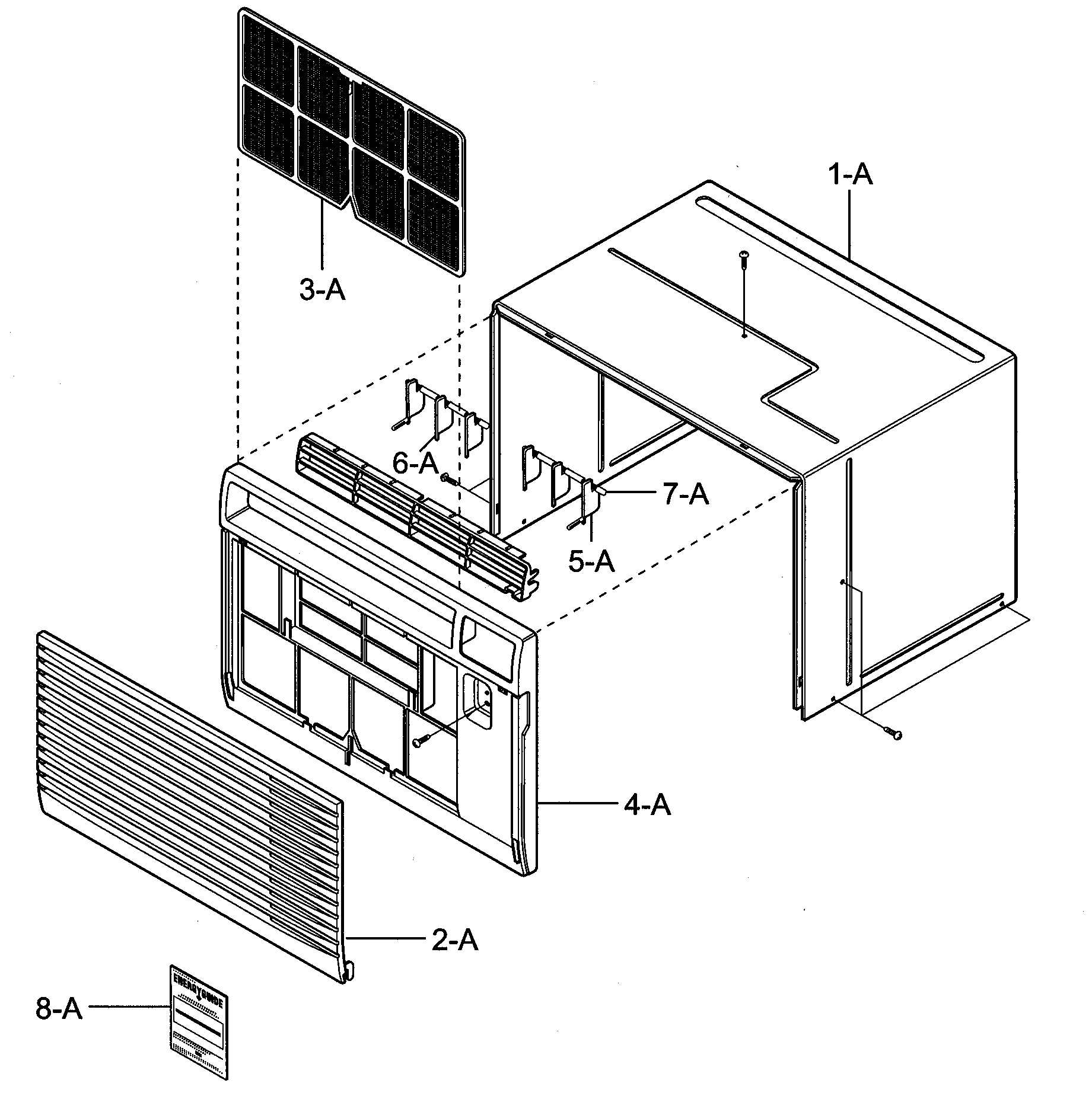 CABINET/FRONT GRILLE PARTS