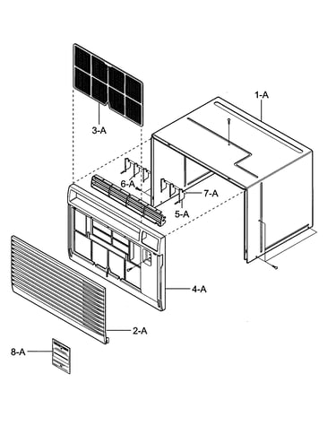 Cabinet/front grille parts