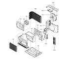 Kenmore 58073123200 air handling/cycle parts diagram