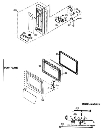 Control panel/door/miscellaneous parts