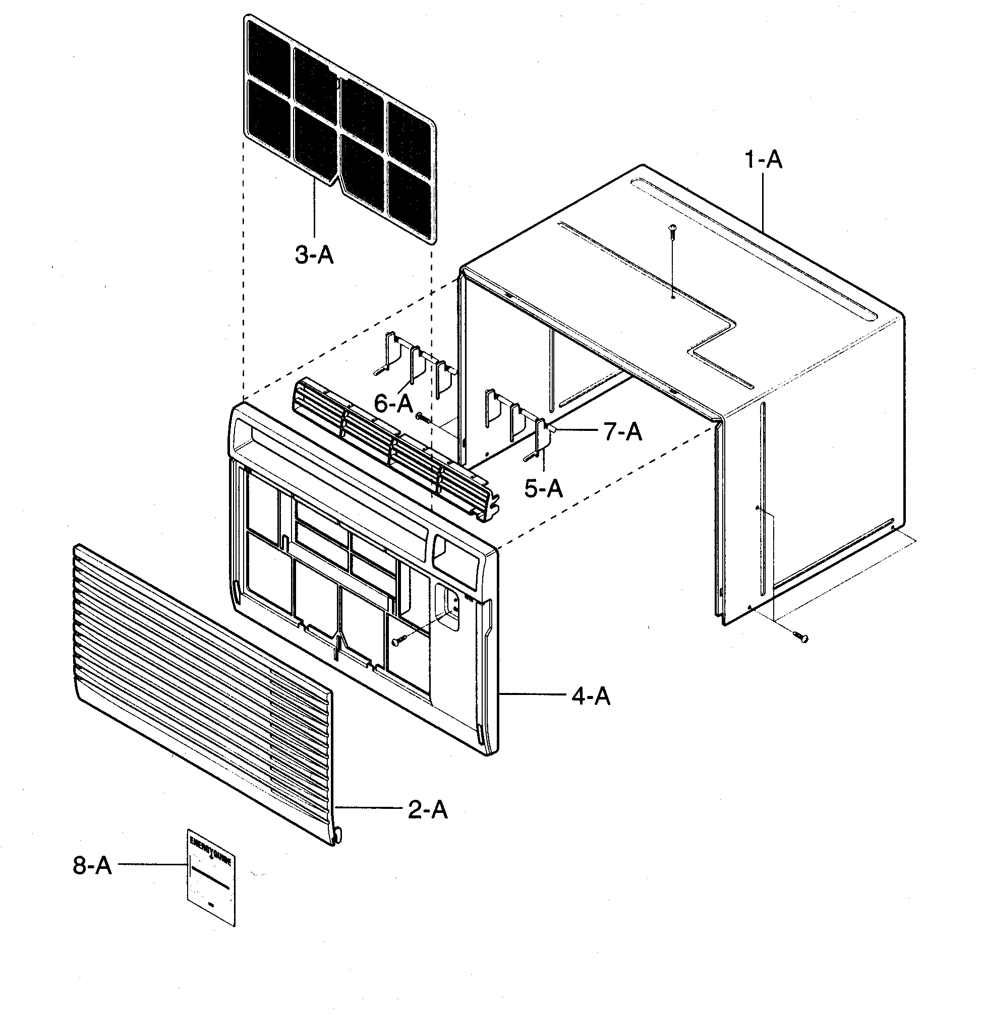 Cabinet/front grille assy