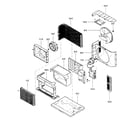 Kenmore 58072083200 air handleing/cycle parts diagram