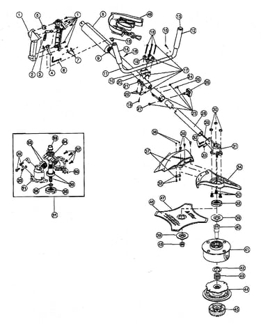 Boom/trimmer parts