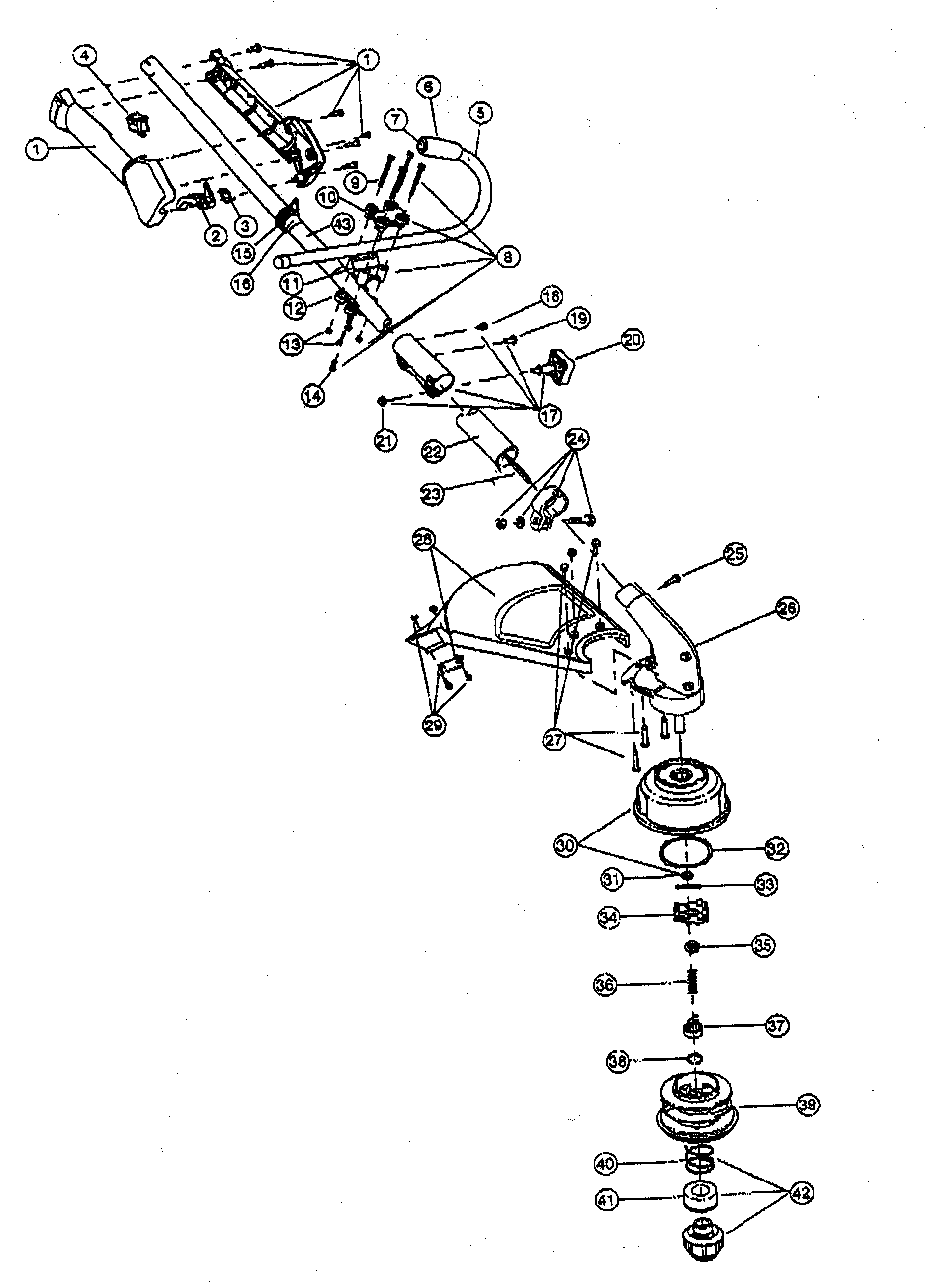 Boom/trimmer parts