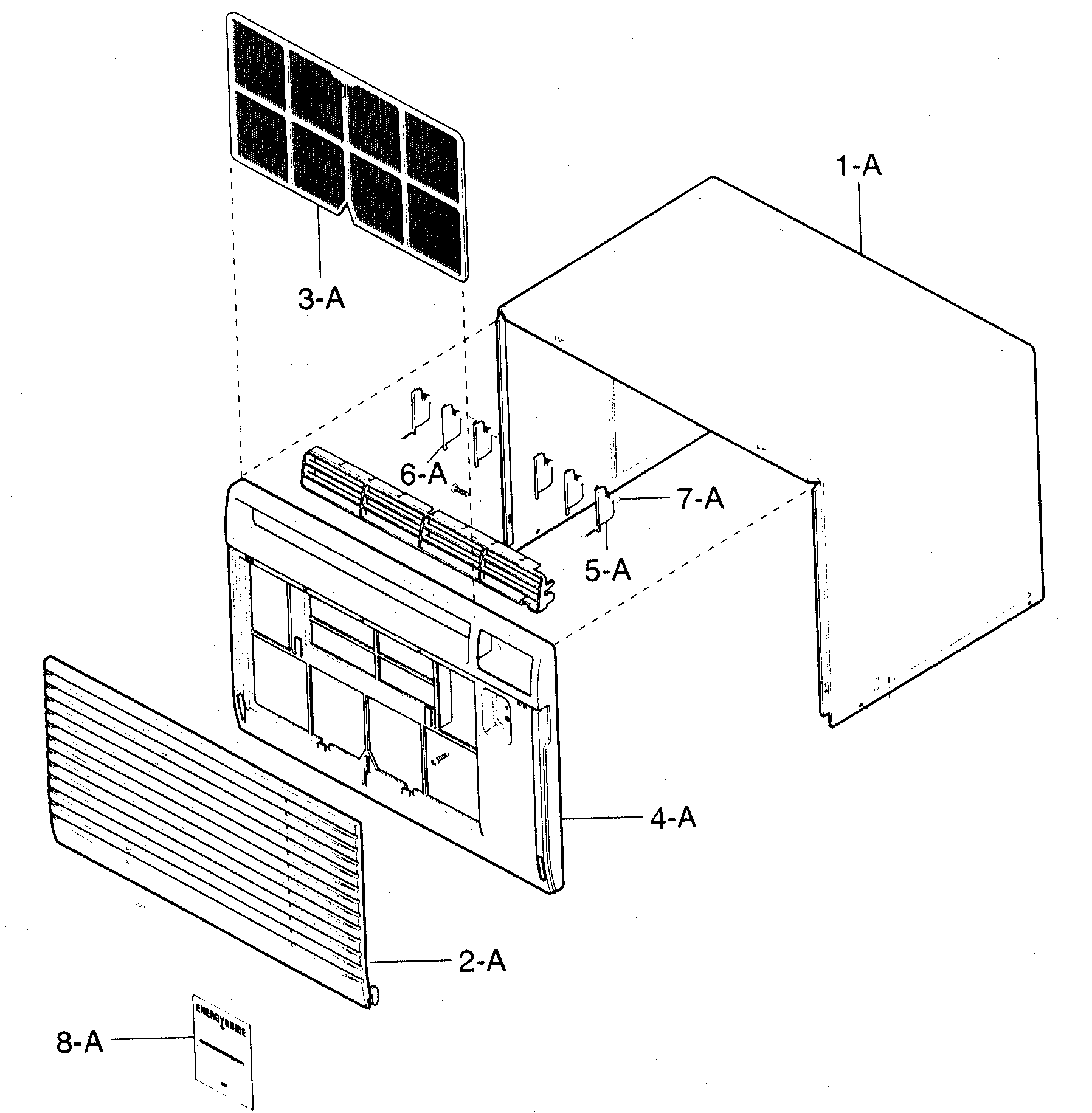 Cabinet/front grille assy