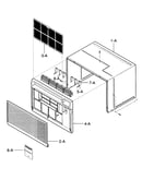 Cabinet/front grille assy