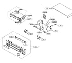 Toshiba W-714 cabinet parts diagram