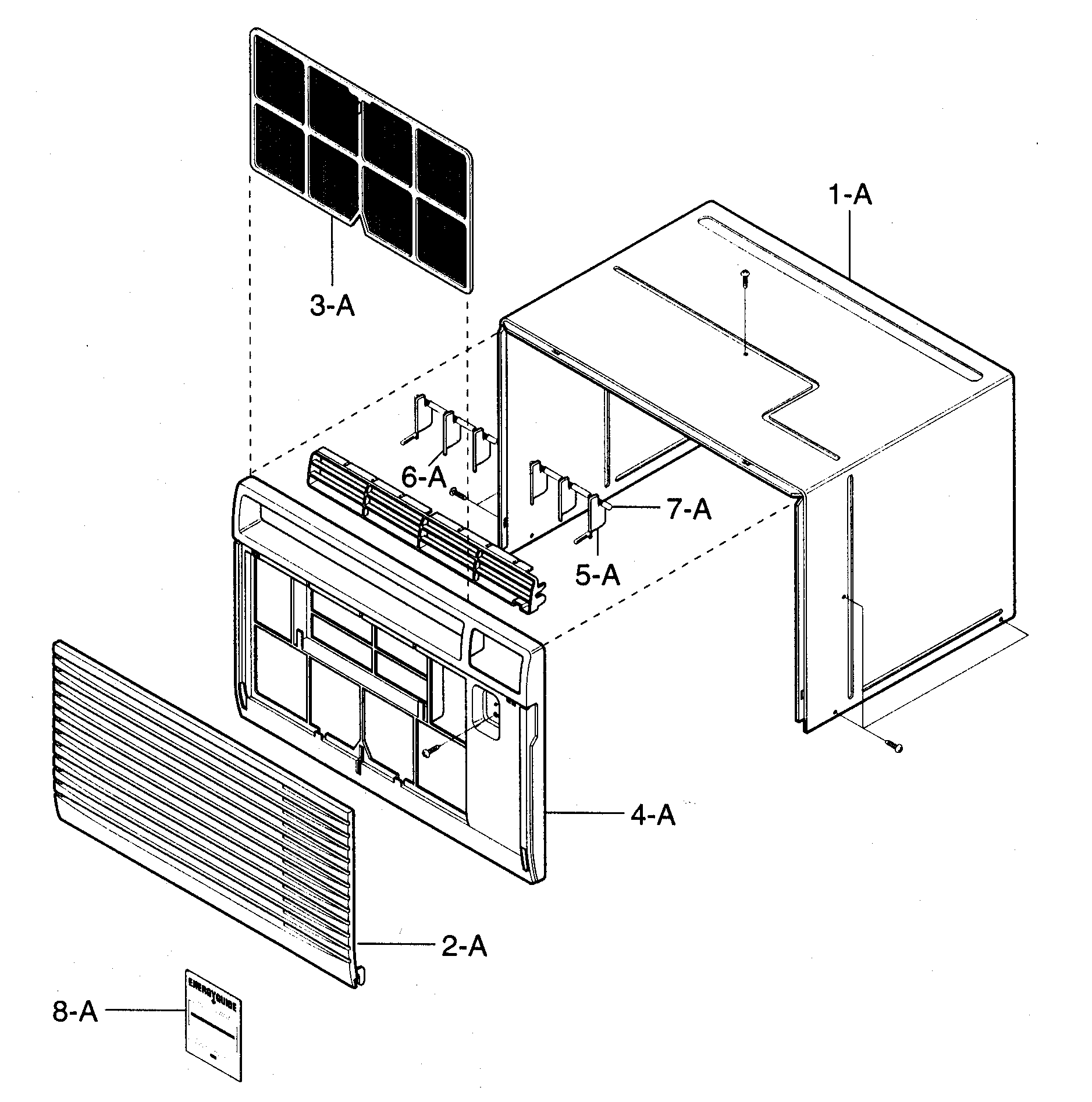 Cabinet/front grille assy