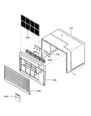 Cabinet/front grille assy