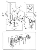 Presser bar base plate unit