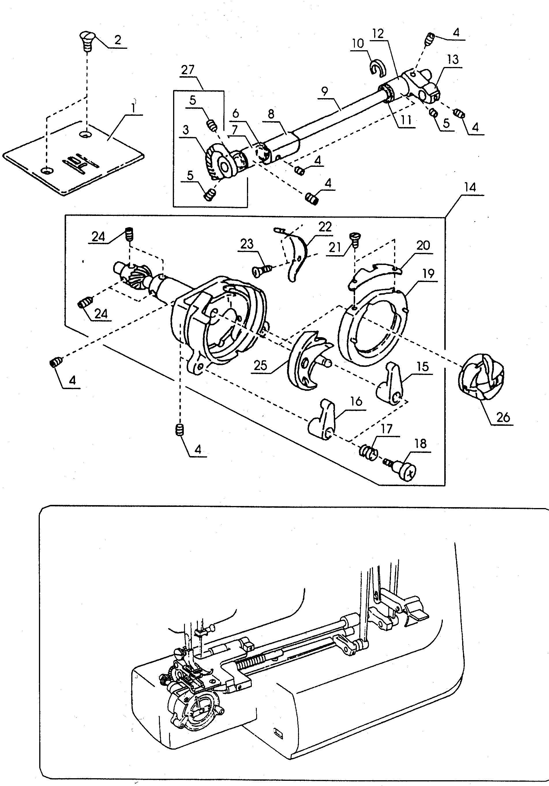 Bobbin unit