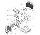 Kenmore 58076129200 air handleing/cycle parts diagram