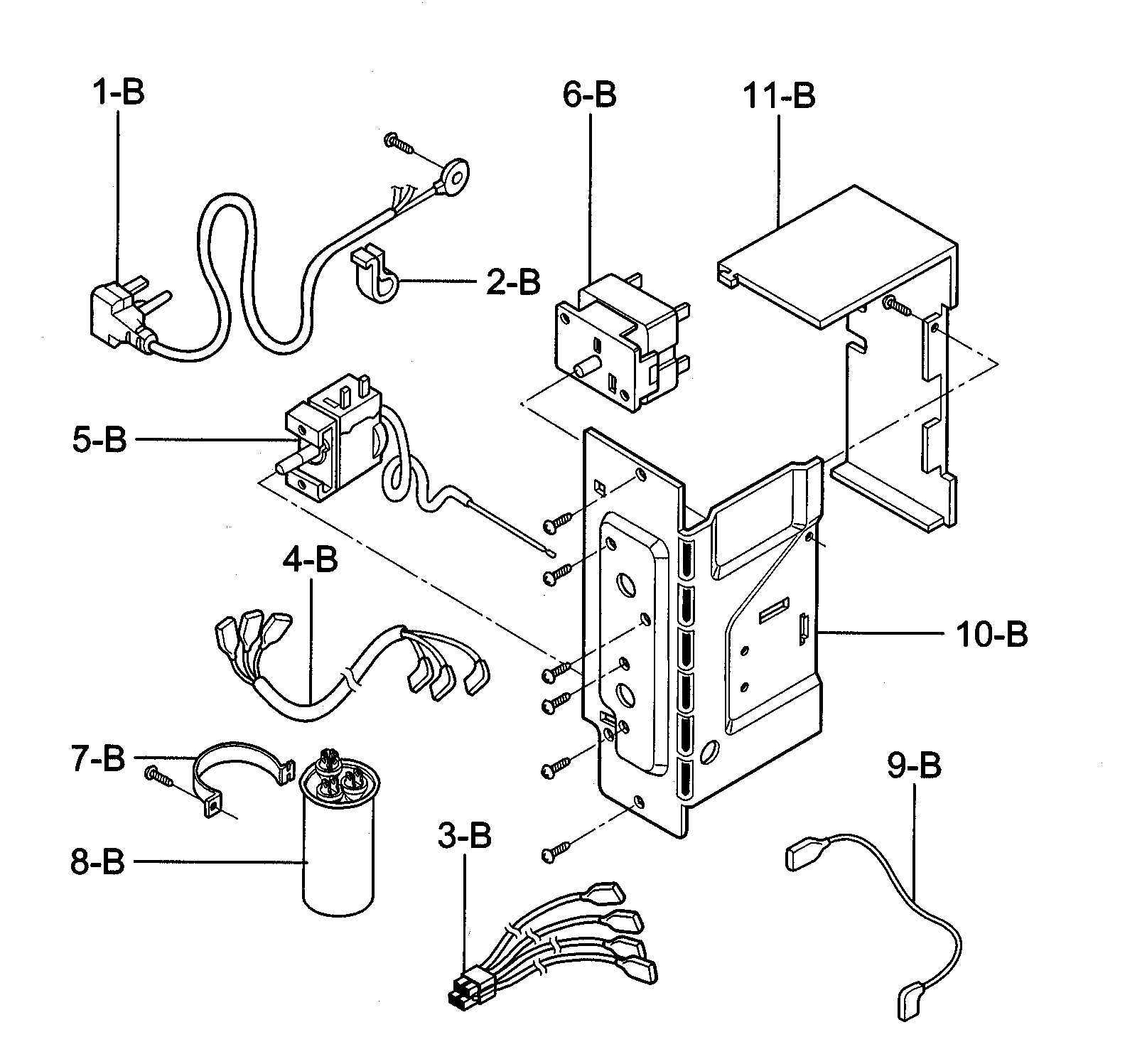 Control box assy