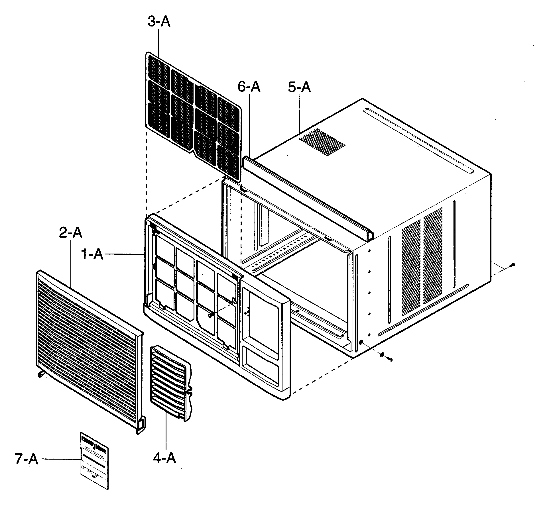 CABINET/FRONT GRILLE ASSY