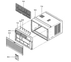 Kenmore 58072089200 cabinet/front grille assy diagram