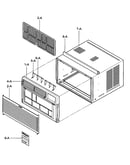 Cabinet/front grille assy