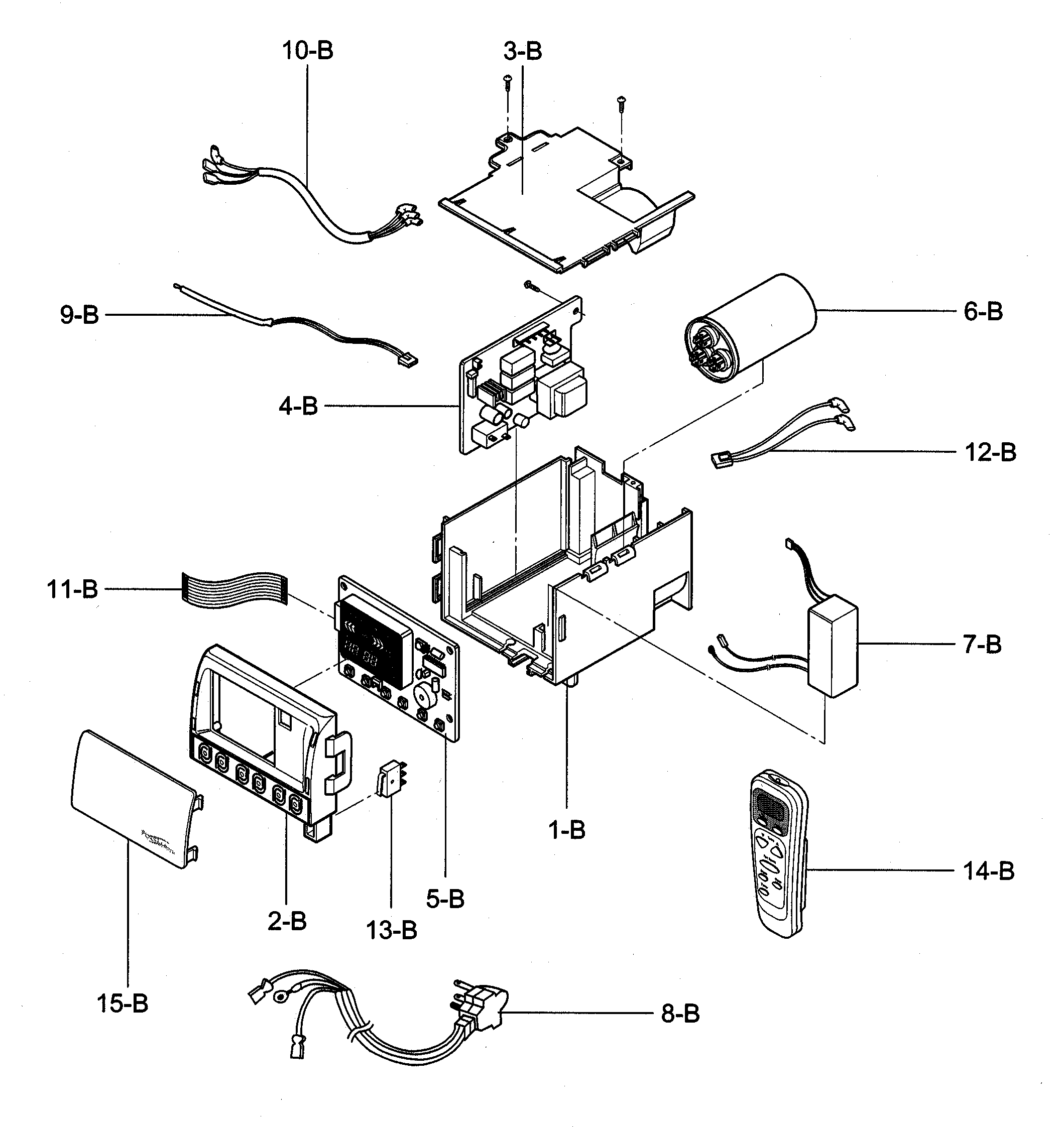 Control box assy