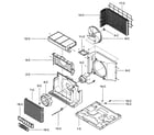 Kenmore 58072089200 air handling/cycle parts diagram