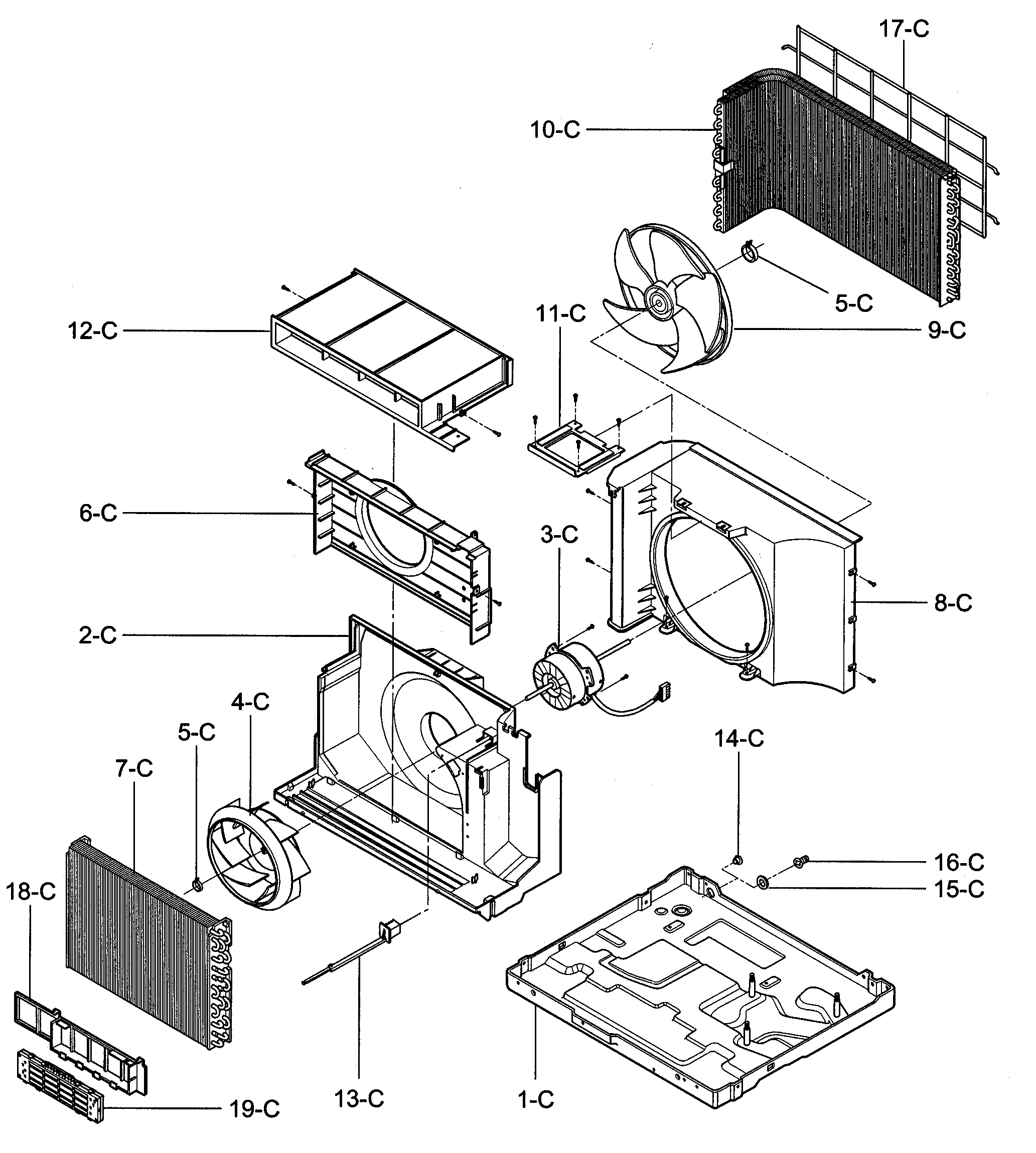 Air handling/cycle parts