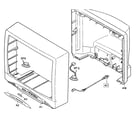 Sylvania SRT2223 cabinet parts diagram