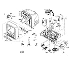Sylvania SRC2109E cabinet parts diagram