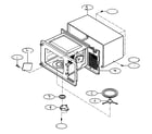 Kenmore 72161283100 oven cavity parts diagram