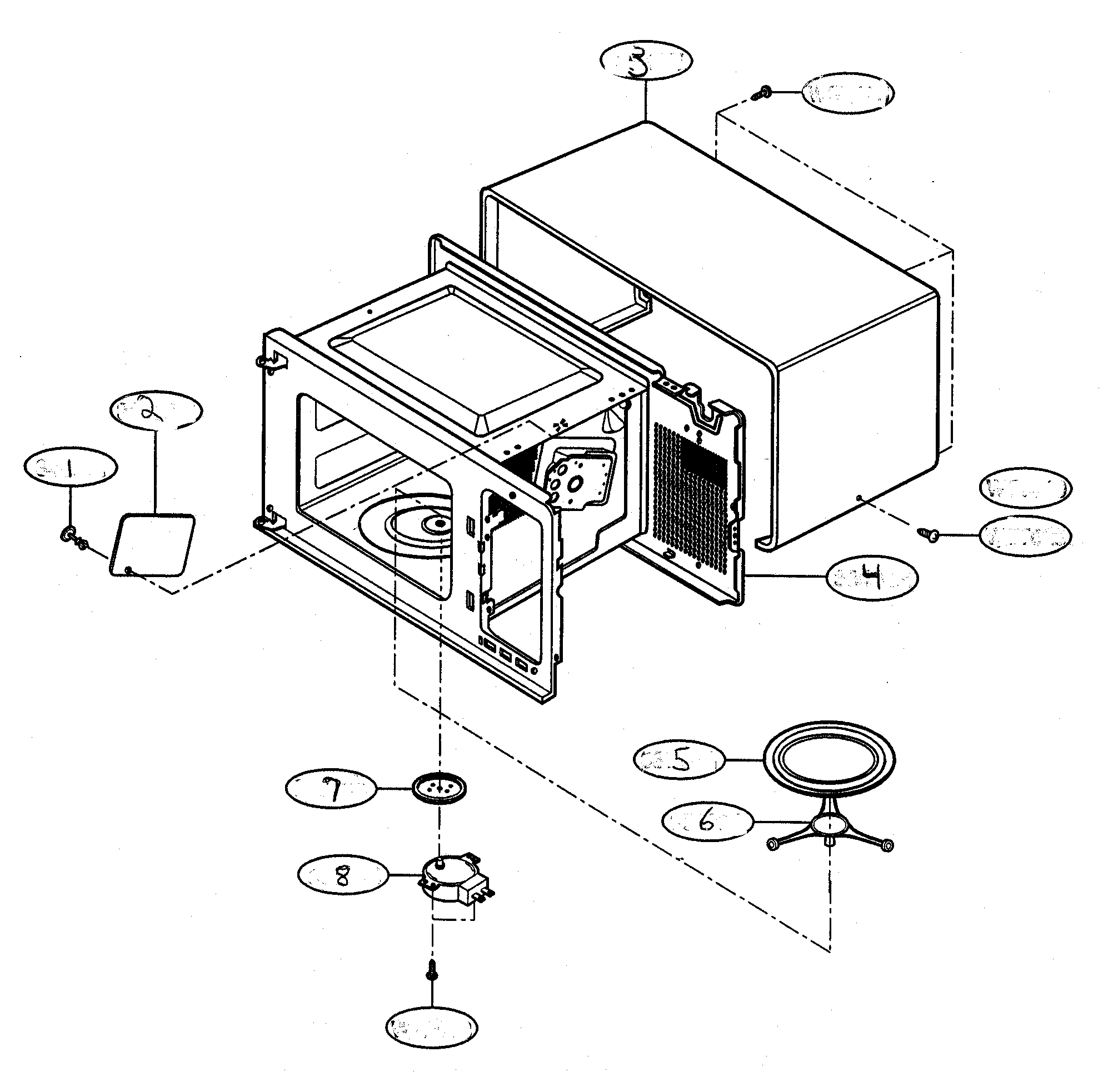 Oven cavity parts