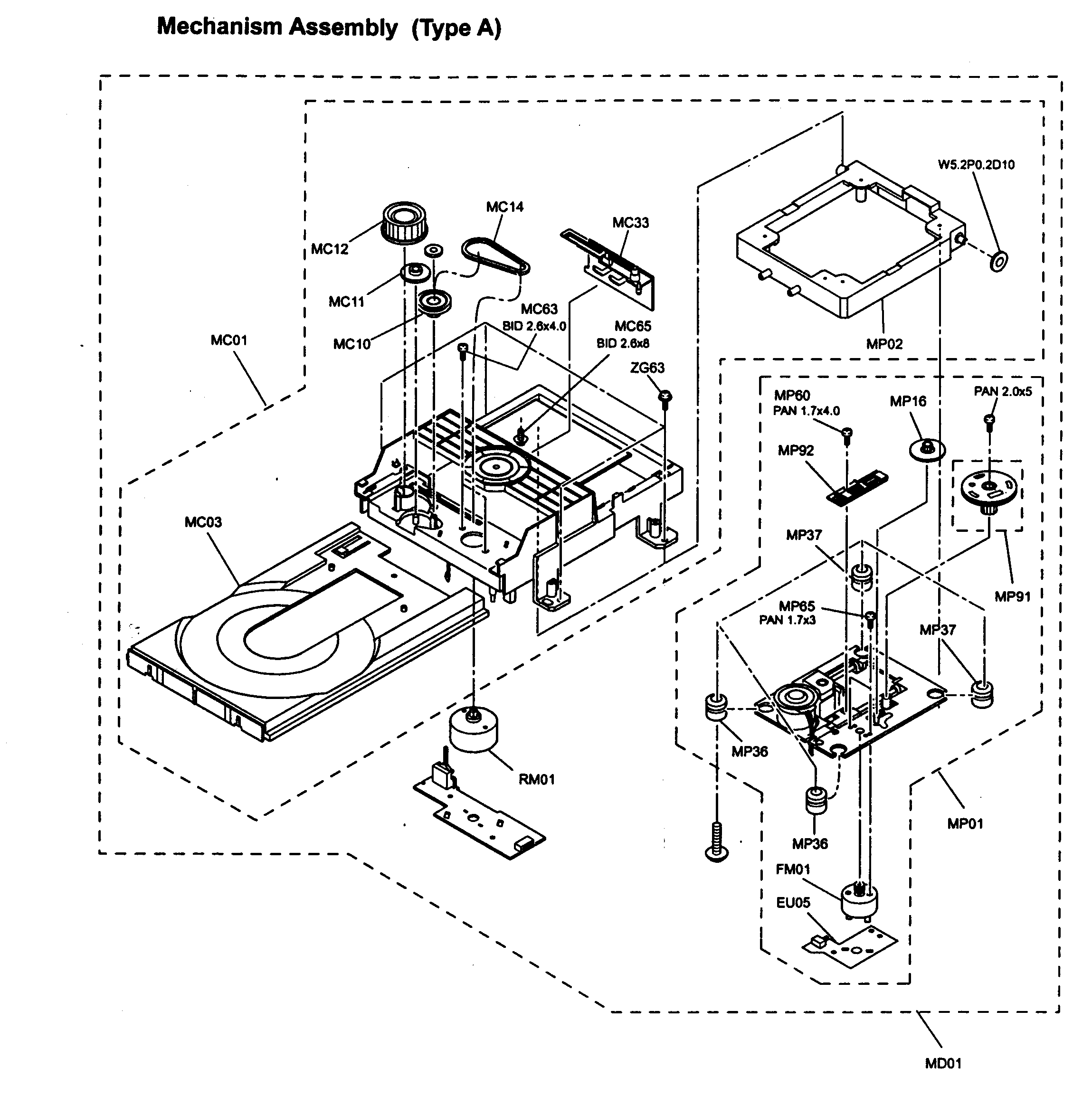 MECHANISM ASSY TYPE A