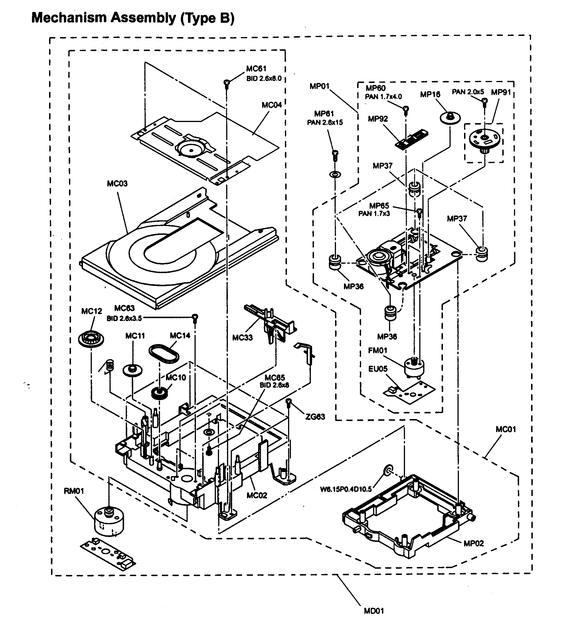MECHANISM ASSY TYPE B