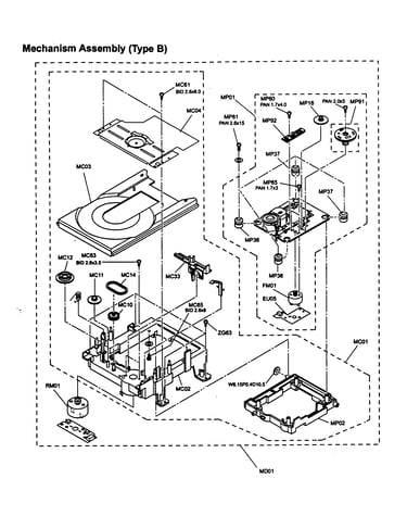Mechanism assy type b