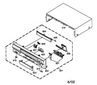 JVC HR-A590U cabinet parts diagram