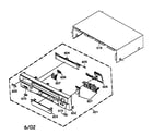 JVC HR-A591U cabinet parts diagram