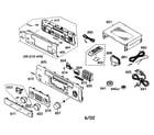 Kenwood VR-507 cabinet parts diagram