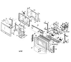 Sony KZ-32TS1U cabinet parts diagram