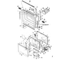 Sony KZ-42TS1U cabinet parts diagram