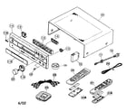 Yamaha HTR-5550 cabinet parts diagram