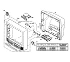 Sylvania SRCD227 cabinet parts diagram