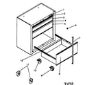Craftsman 706597850 tool box diagram
