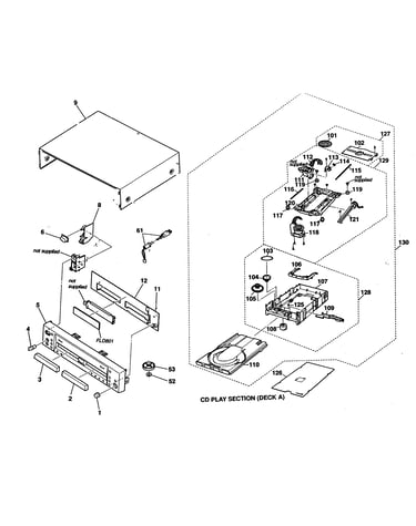 Cabinet parts/deck a