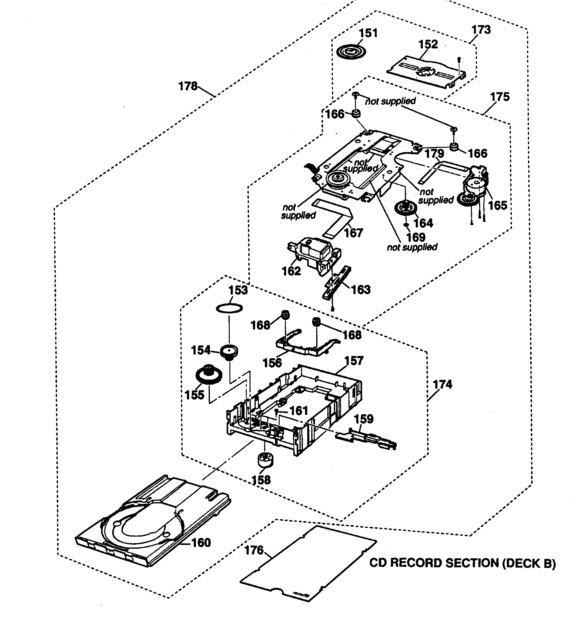 CABINET PARTS/DECK B