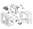 Toshiba MW24FM3 cabinet parts diagram