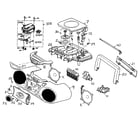 Panasonic RX-D16P cabinet parts diagram