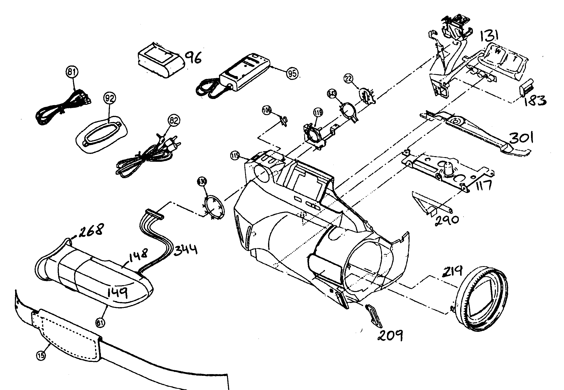Cabinet parts left