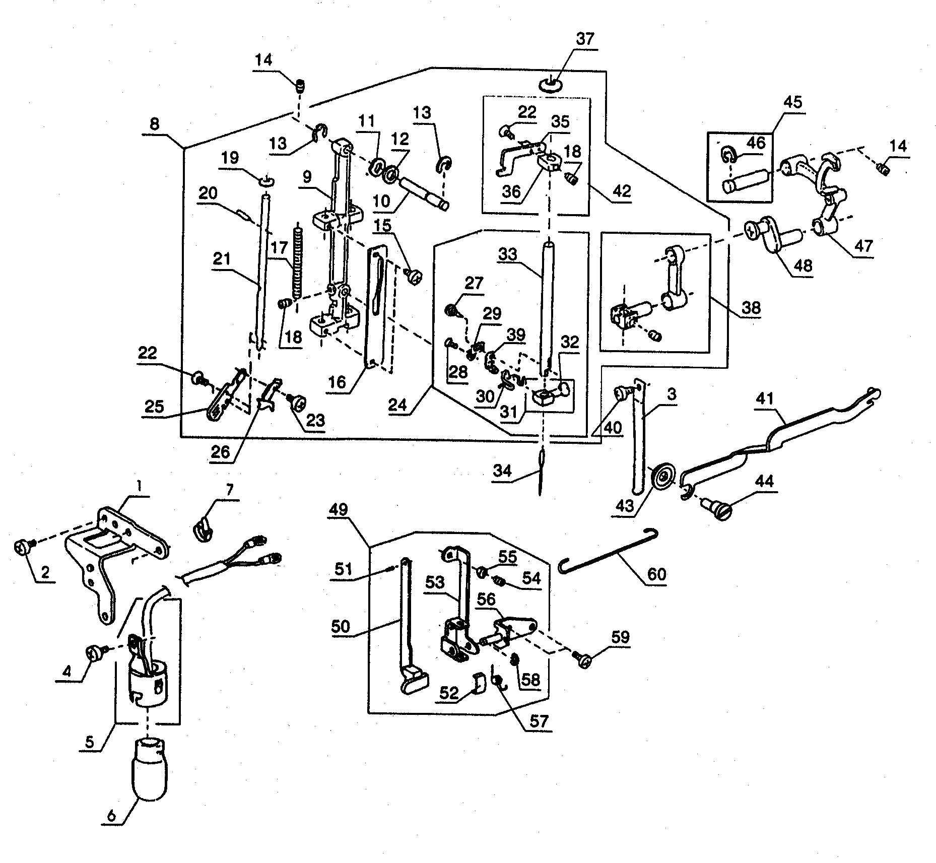 Needle bar assy