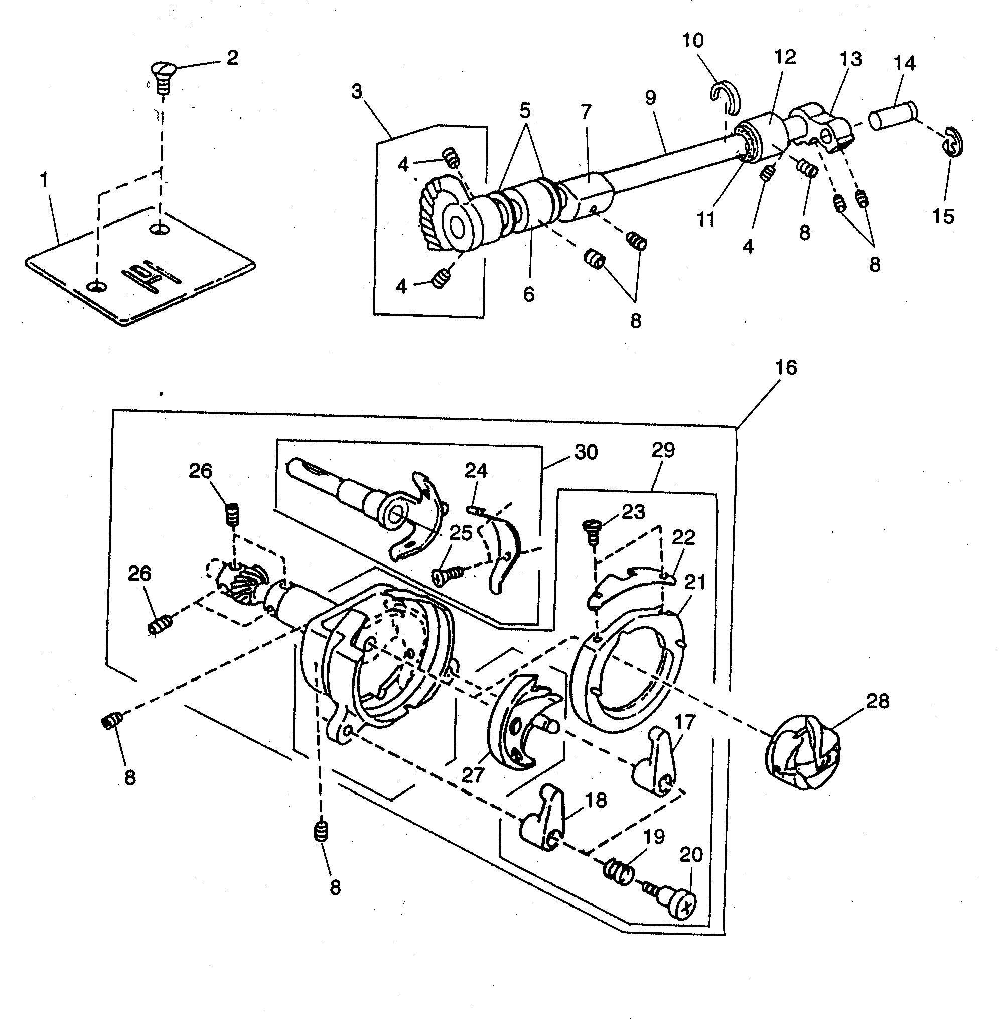 Lower shaft assy